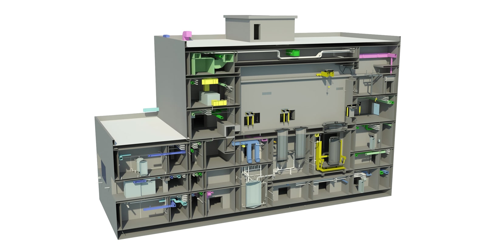 Idom_Nuclear_Services_ENRESA_Design_Engineering_Cask_Maintenance_Workshop_TMC_Central_Spent_Fuel_Storage_Facility_ATC_3D_building