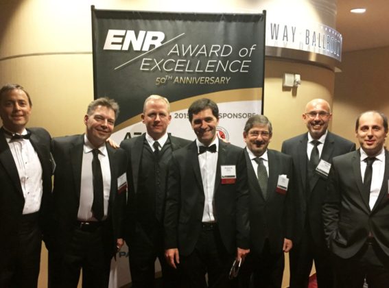 Entrega de los premios ENR de ingeniería en Nueva York