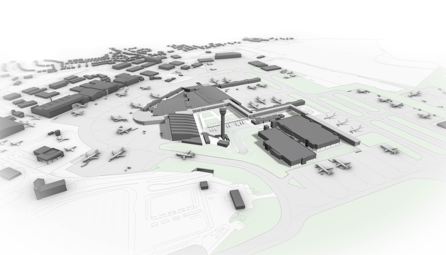 Luton Airport_IDOM_LLA Project Cobalt – Aerial