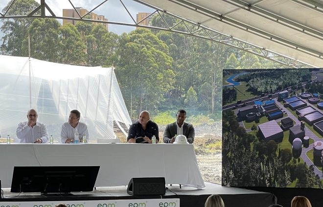 Obras de modernización y ampliación de la planta de tratamiento de aguas residuales de Rionegro, Colombia