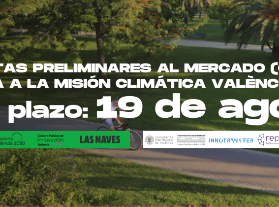 Consulta preliminar al mercado de 8 retos de Compra Pública de Innovación orientados a la misión climática València 2030