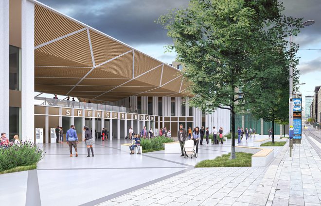 Diseñamos las estaciones de Connolly y Spencer Dock dentro del proyecto DART+ West