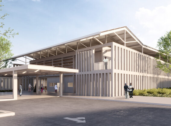 Construcción rápida y sostenible para la ampliación del hospital gubernamental de Lungi en Sierra Leona