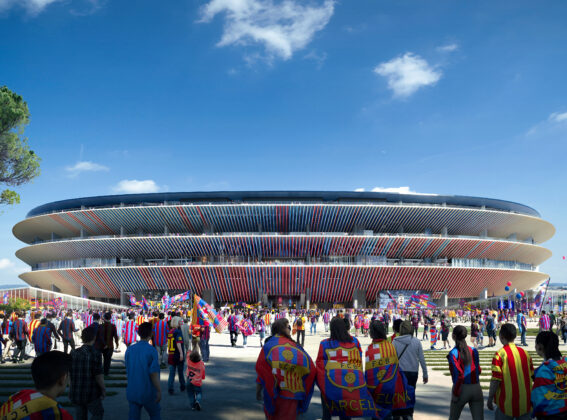 We celebrate with FCB the reception of the International Architecture Award for our Camp Nou project