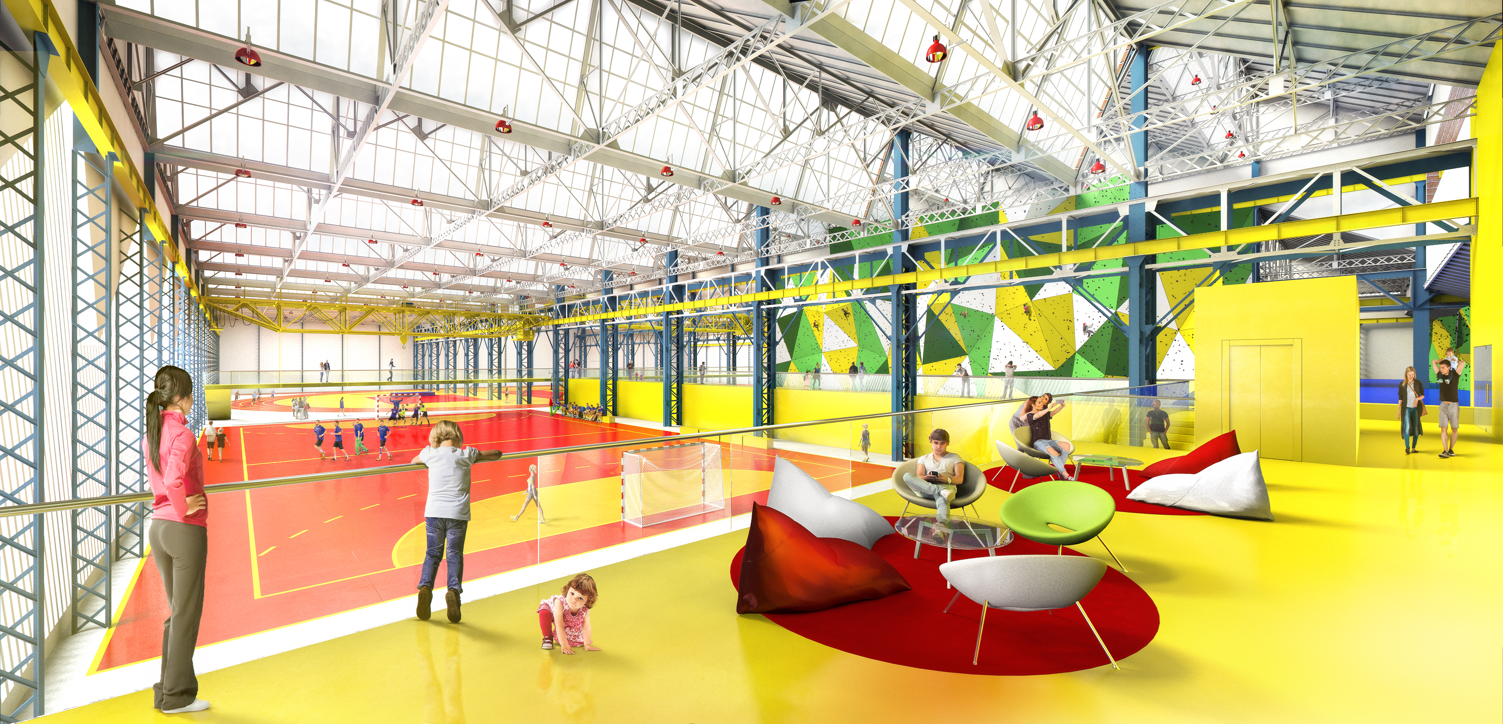 06 Infografias 3D Complexe Sportif Tarbes