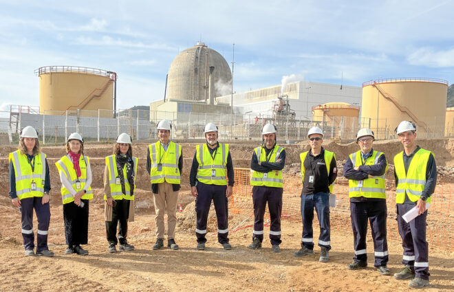 IDOM accompanies the institutional visit to the ATI-100 works in Ascó and Vandellós II