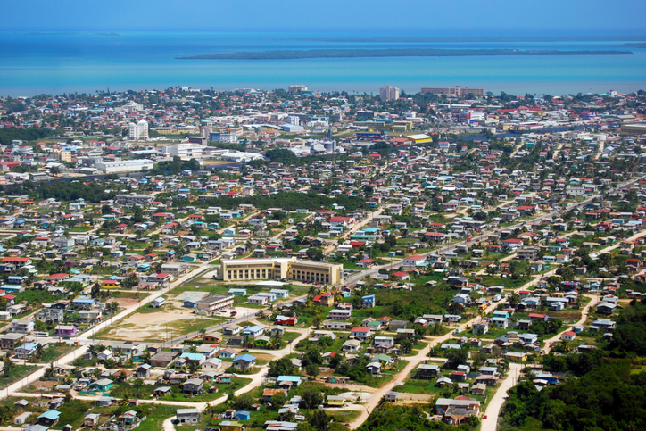 Belize City aerial photo