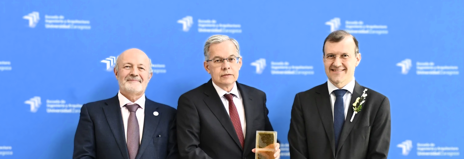 IDOM receives an honorary award from the university of Zaragoza’s school of engineering and architecture