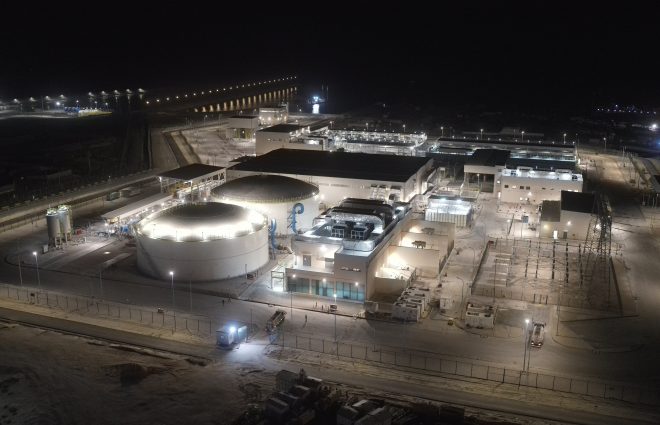 Reconocimiento del proyecto de desalinización Jafurah en los Global Water Awards 2026