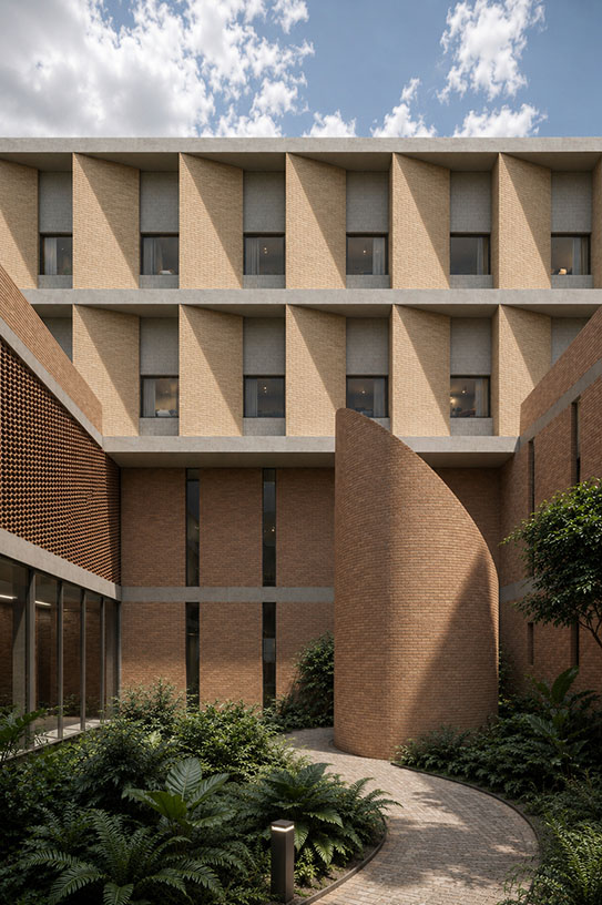 Gran hospital Asuncion-VISTA PATIO INTERIOR
