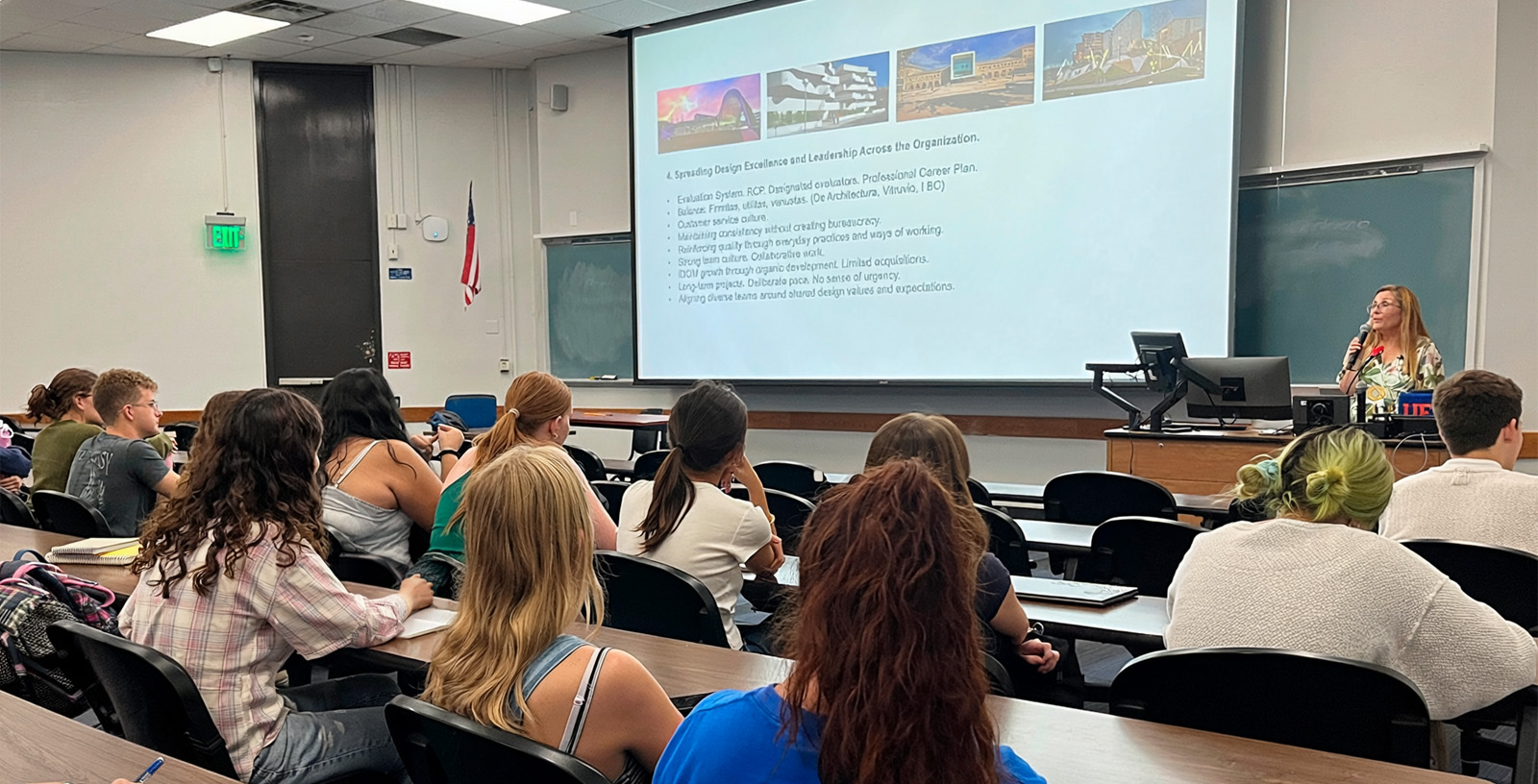 We shared IDOM’s experience in leadership and design excellence at the University of Florida